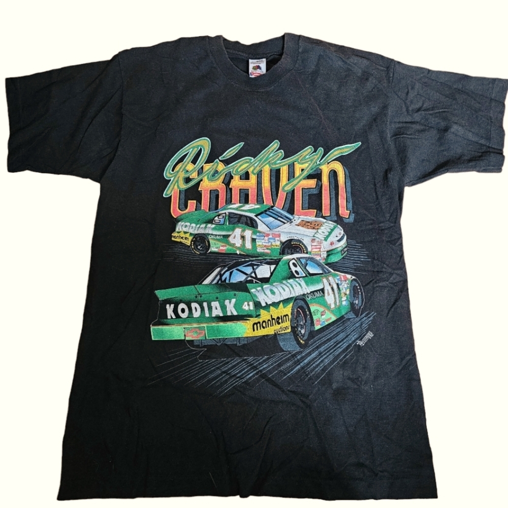 Rare 1996 vintage Ricky Craven #41 Kodiak Racing T-shirt
